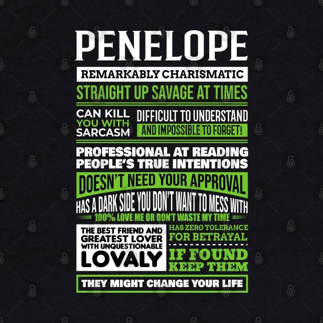 Penelope by Ban Guns Not Books- Typography fullcolor